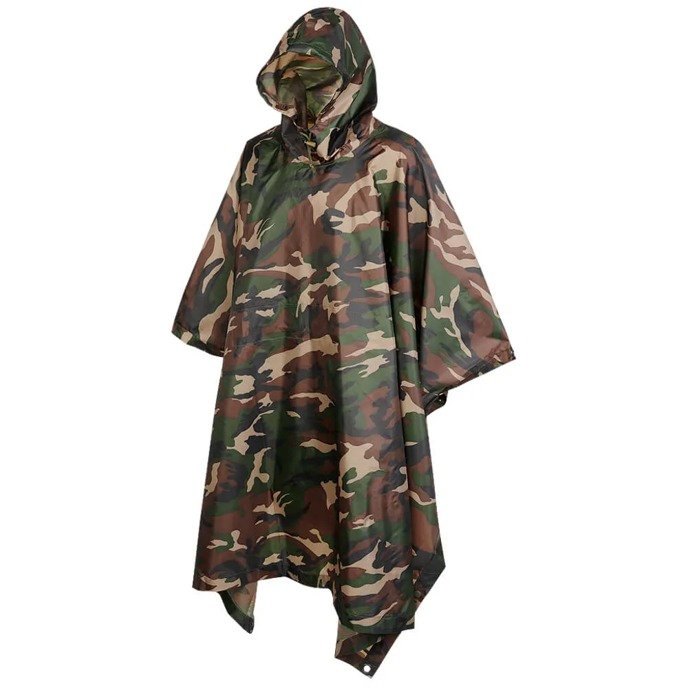 Poncho Brandit Ripstop Woodland