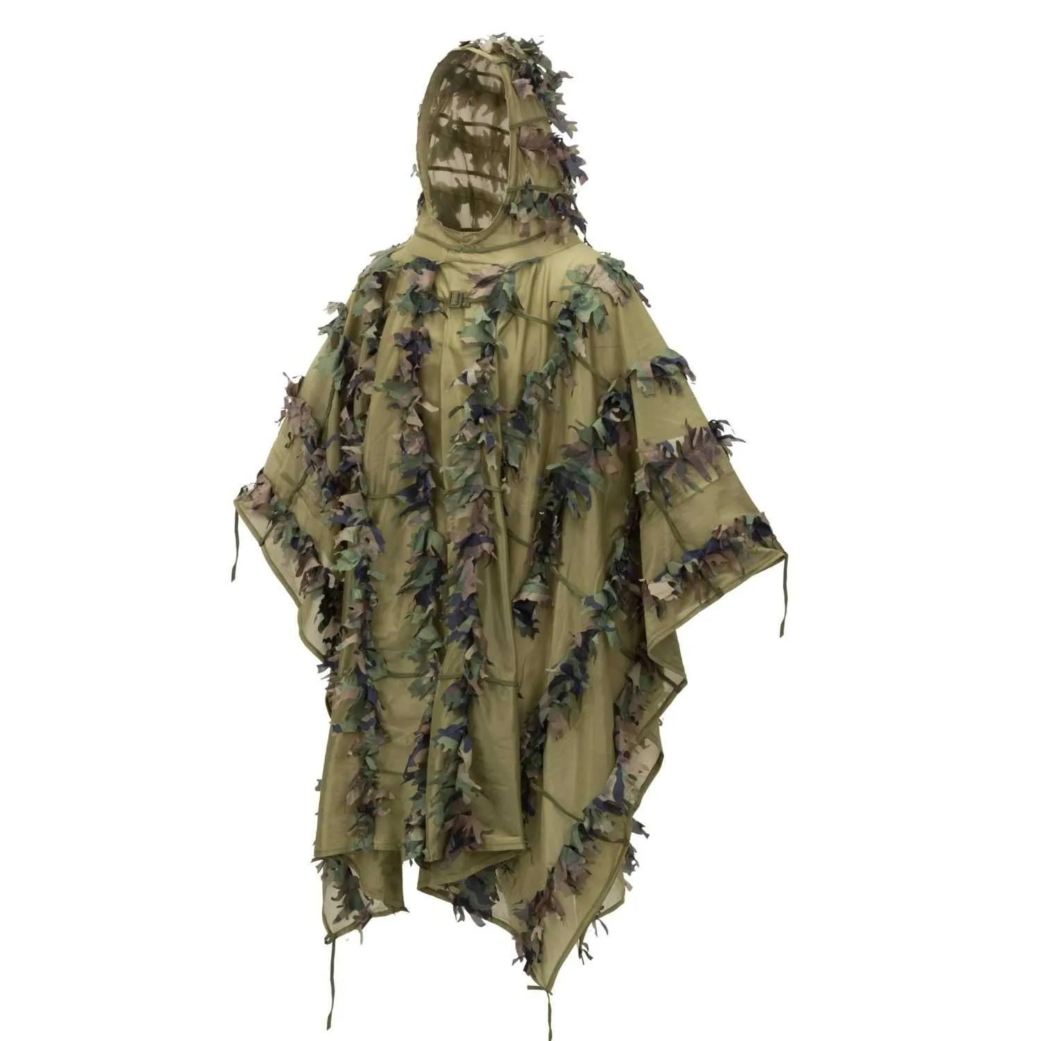 Poncho maskujące Helikon-Tex LEAF GHILLIE Poncho - us woodland