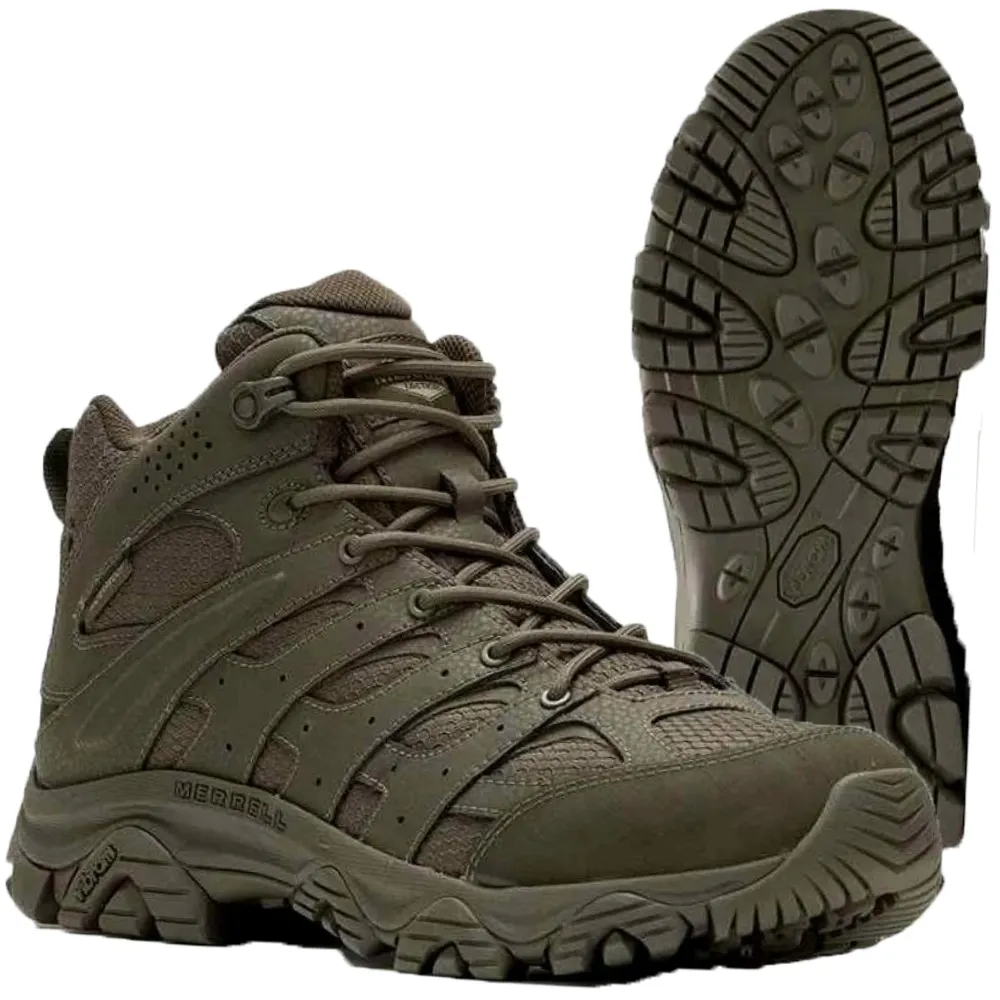 Buty wojskowe MERRELL MOAB 3 MID TACTICAL WP Waterproof Oliwkowe