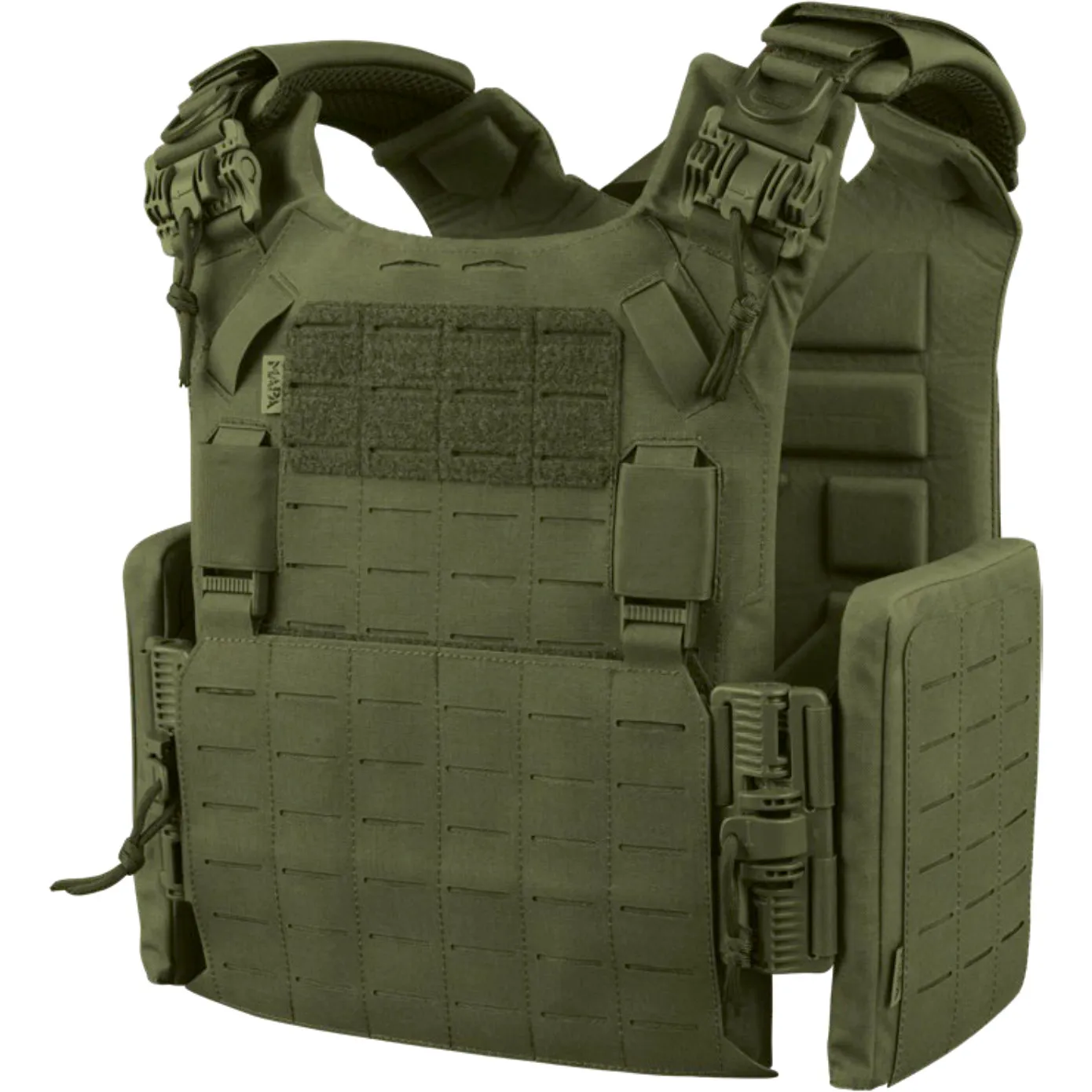 Kamizelka taktyczna Maskpol Rock One Plate Carrier na wkłady balistyczne SAPI - Ranger Green