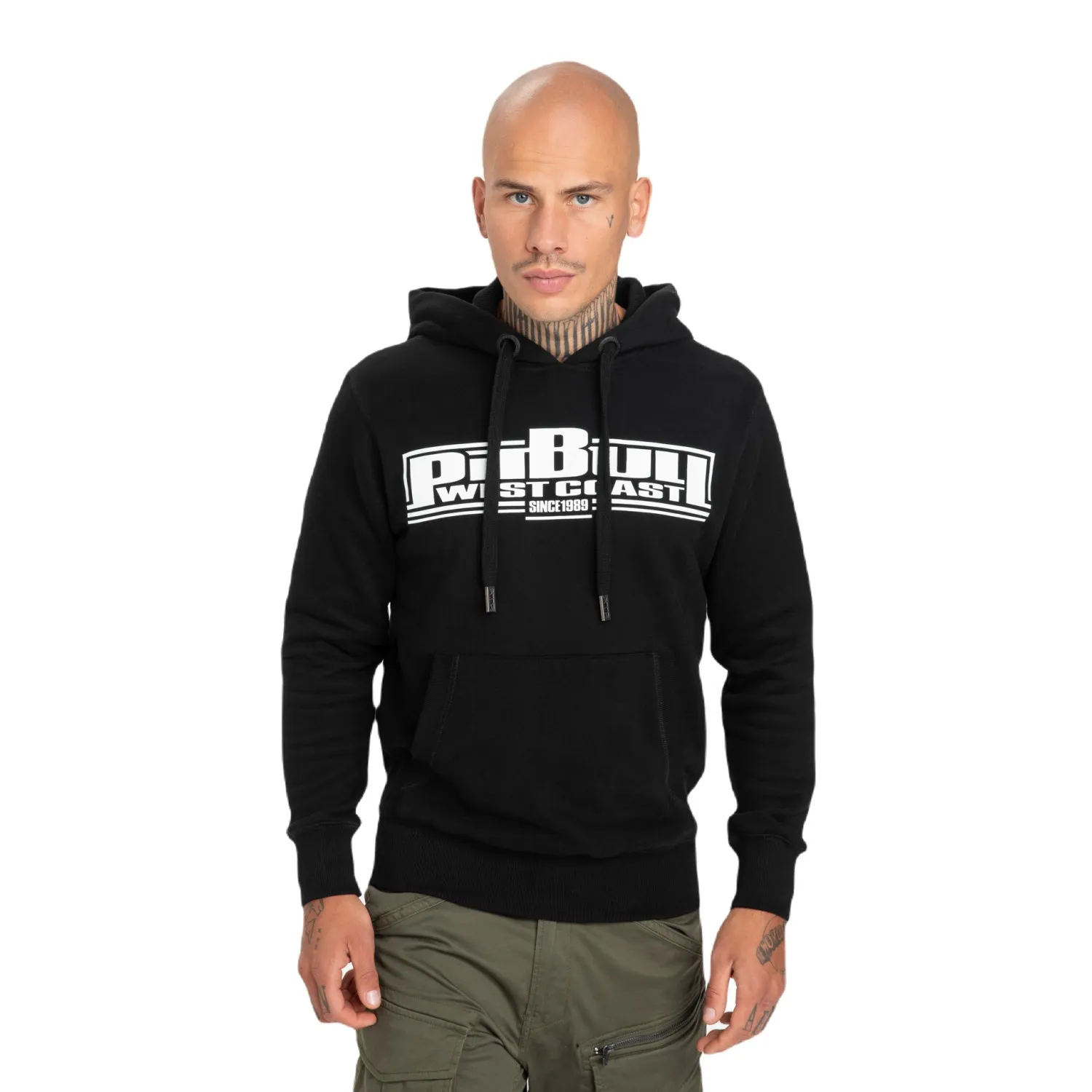 Bluza z kapturem Pit Bull Classic Boxing 2 - Czarna