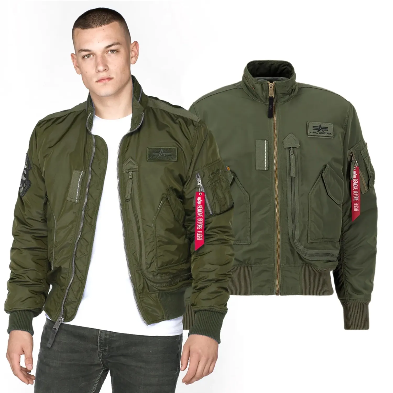 Kurtka Alpha Industries Engine 103101 257 - Ciemnozielona