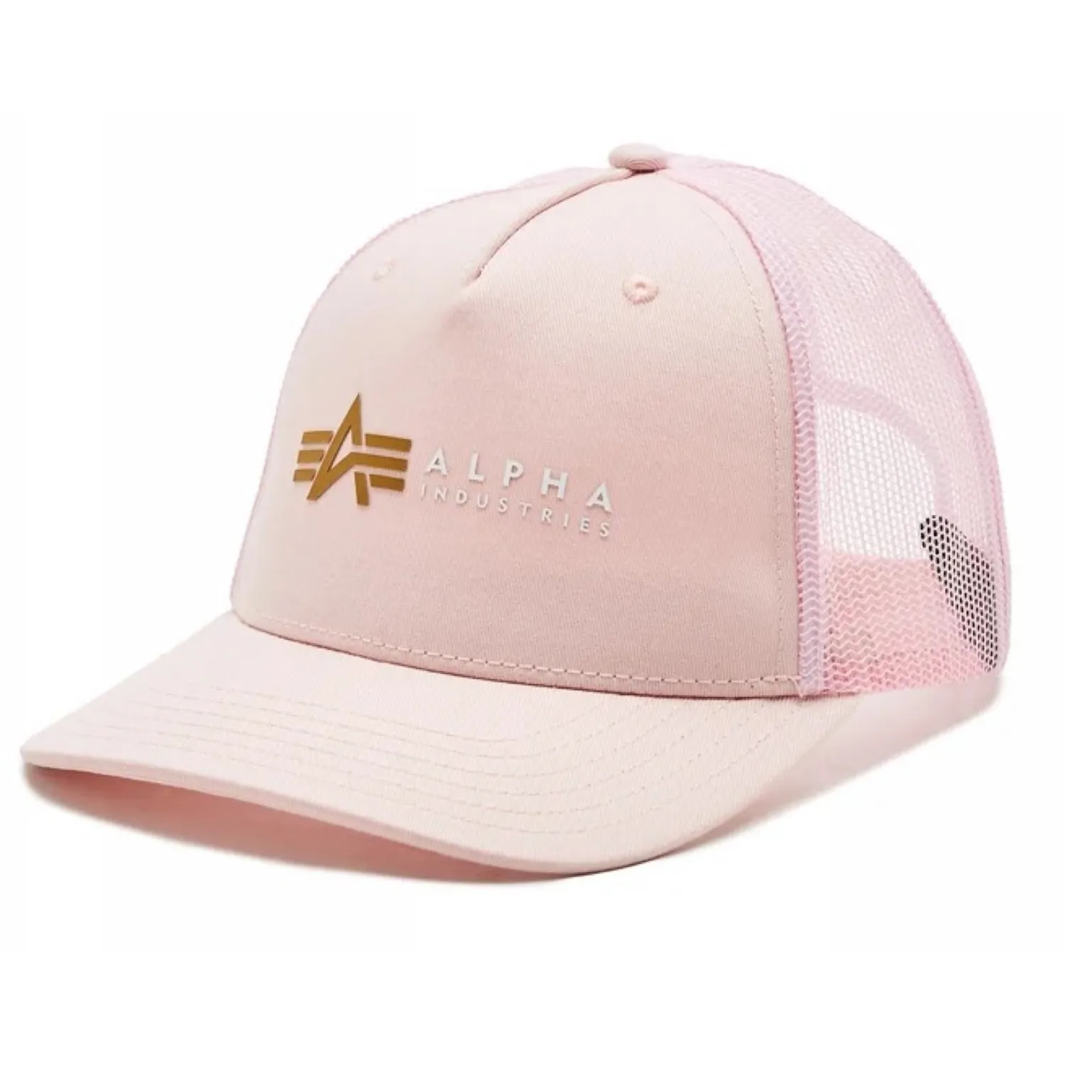 Czapka Alpha Industries Alpha Label Trucker Cap 106901 640 - Różowa