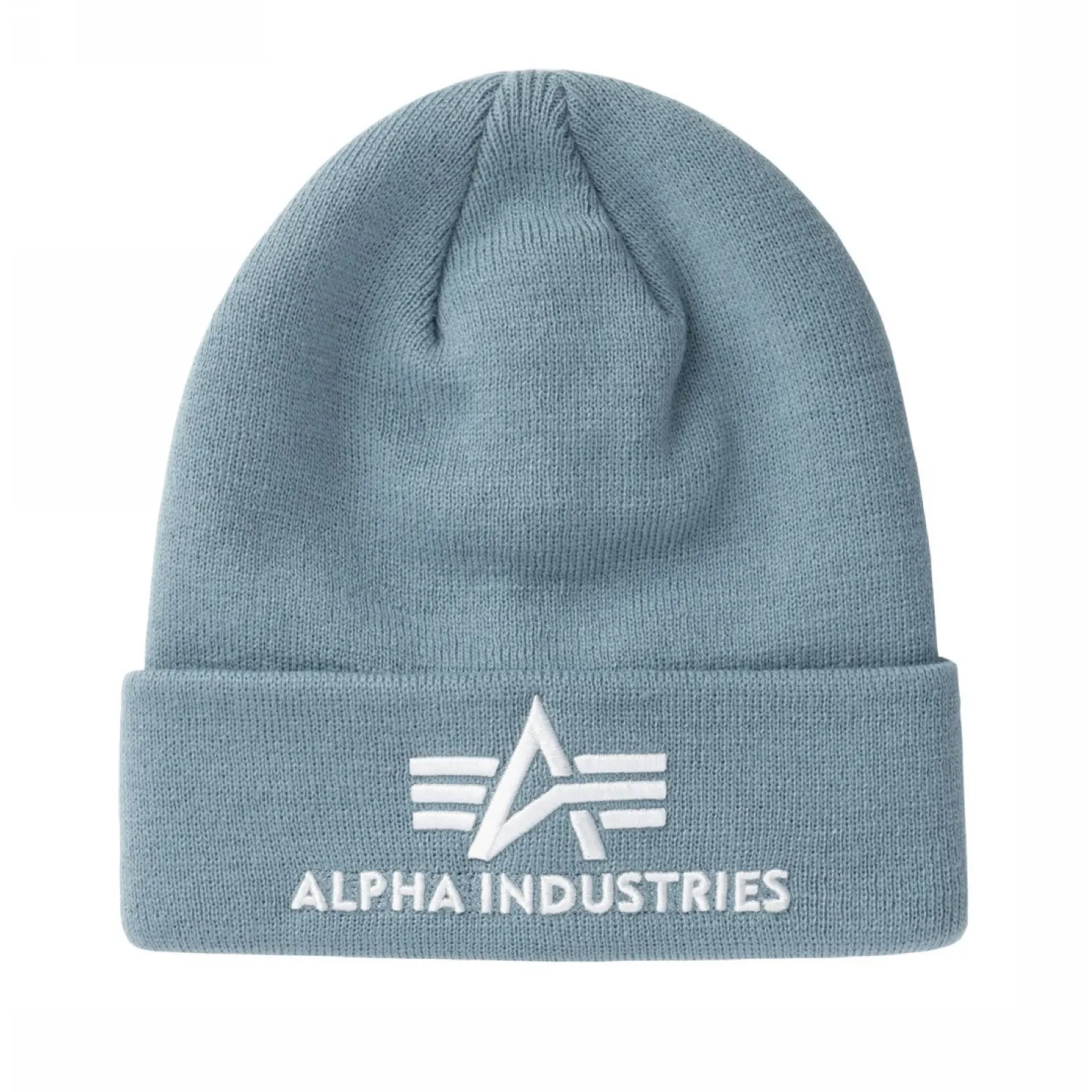 Czapka zimowa Alpha Industries 3D Beanie 168910 134 - Szaro-Niebieska