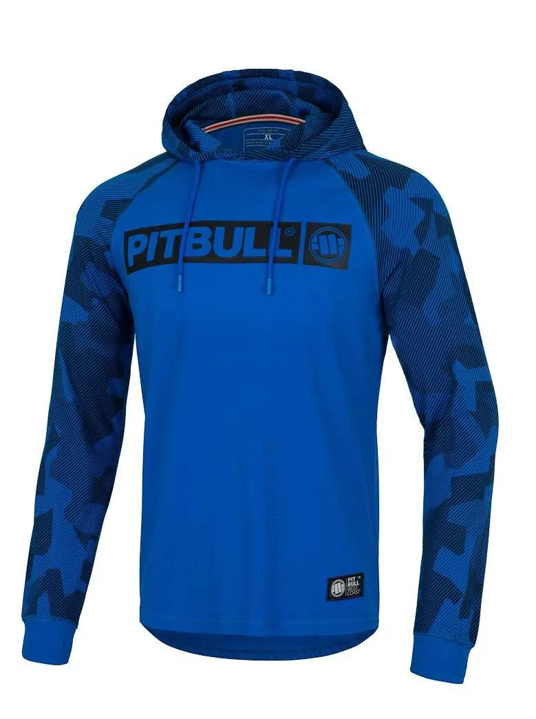 Longsleeve z kapturem Pit Bull Spandex Dillard Hilltop - Niebieski