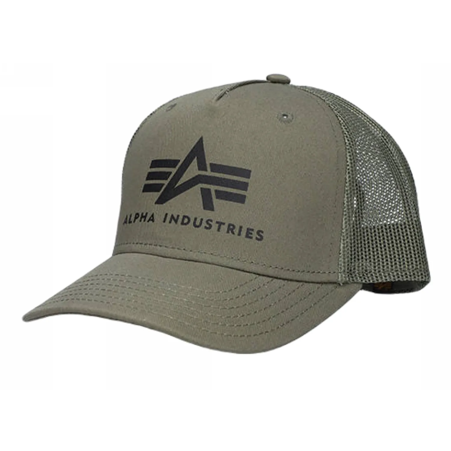 Czapka Alpha Industries Basic Trucker Cap 186902 257 - Ciemnozielona