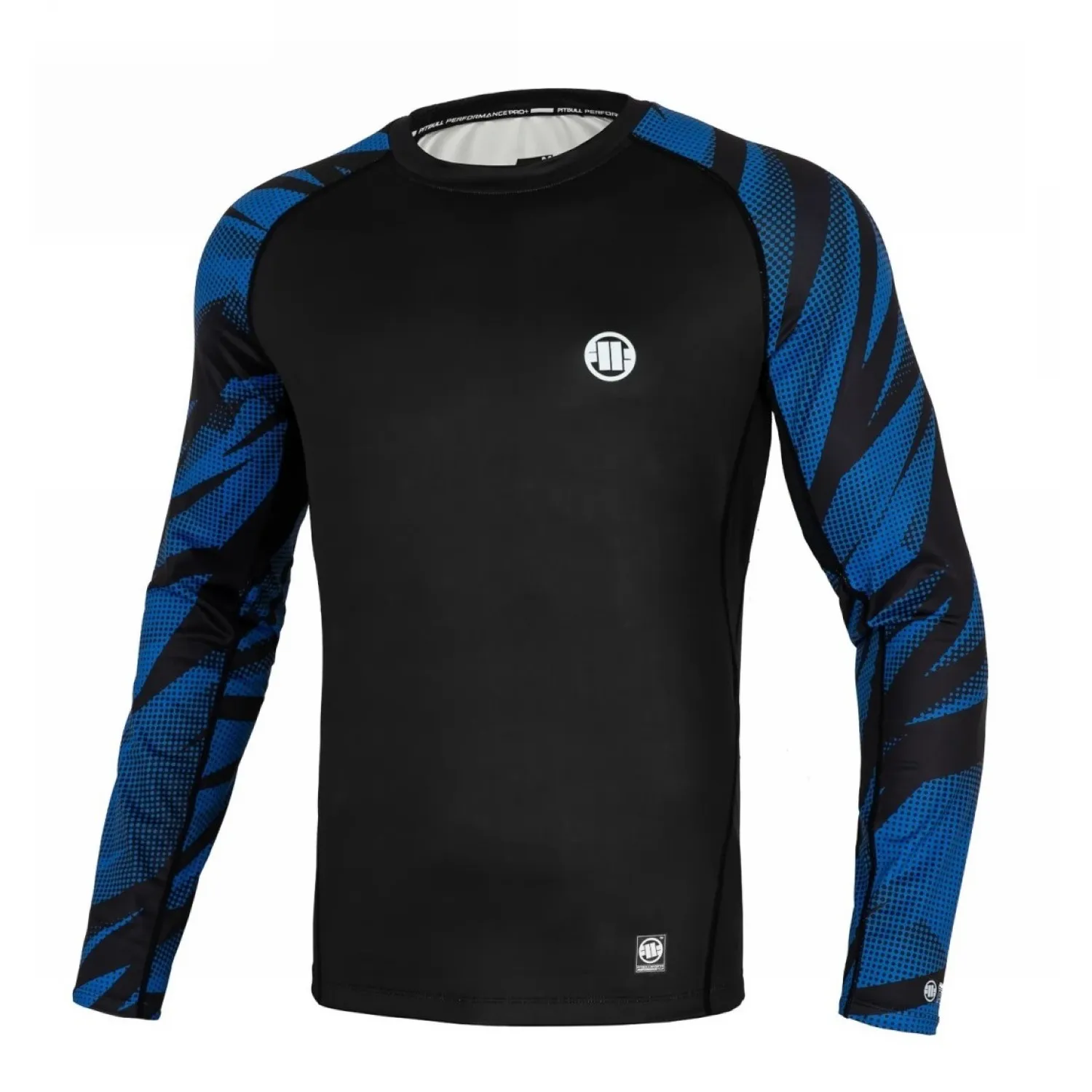 Longsleeve Mesh Rashguard Pit Bull Performance Pro plus Belt New Logo - Niebieski