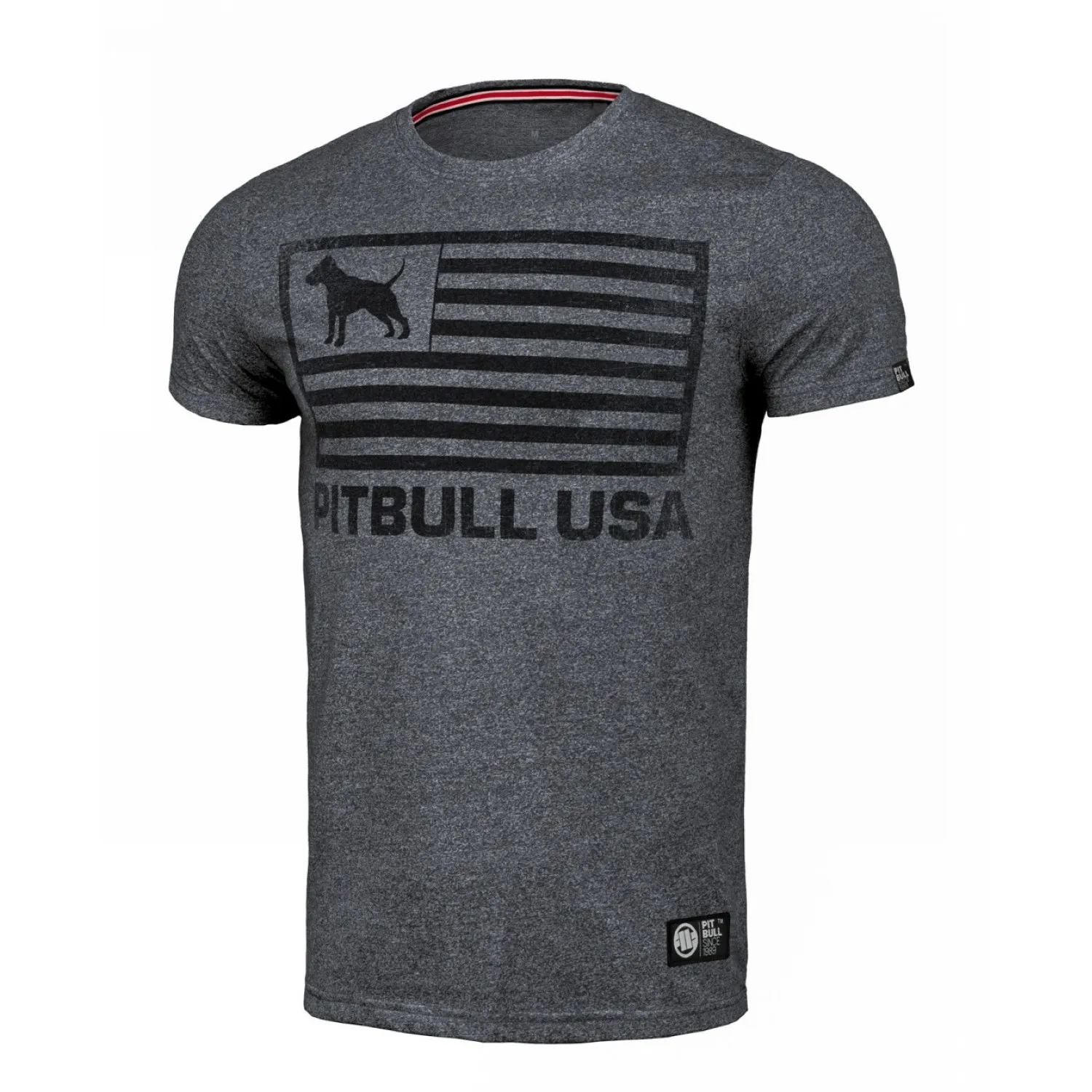 Koszulka Pit Bull Custom Fit Pitbull USA '23 - Granatowy Melanż