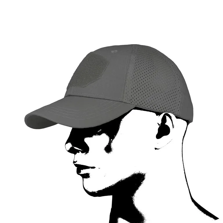 Camo Military Gear - Czapka Baseball Mesh Szara
