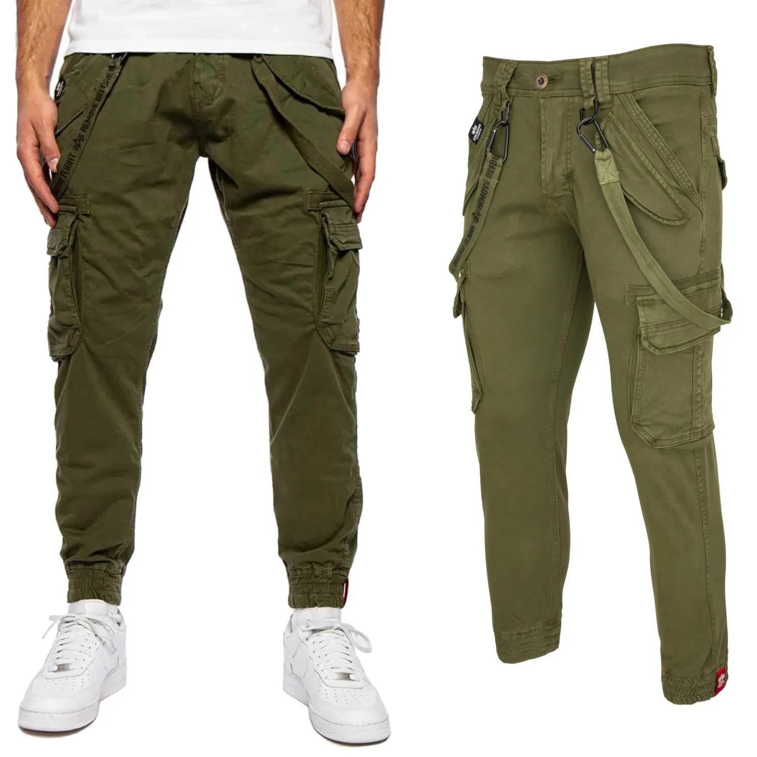 Spodnie Alpha Industries Utility 128202 142 - Oliwkowe