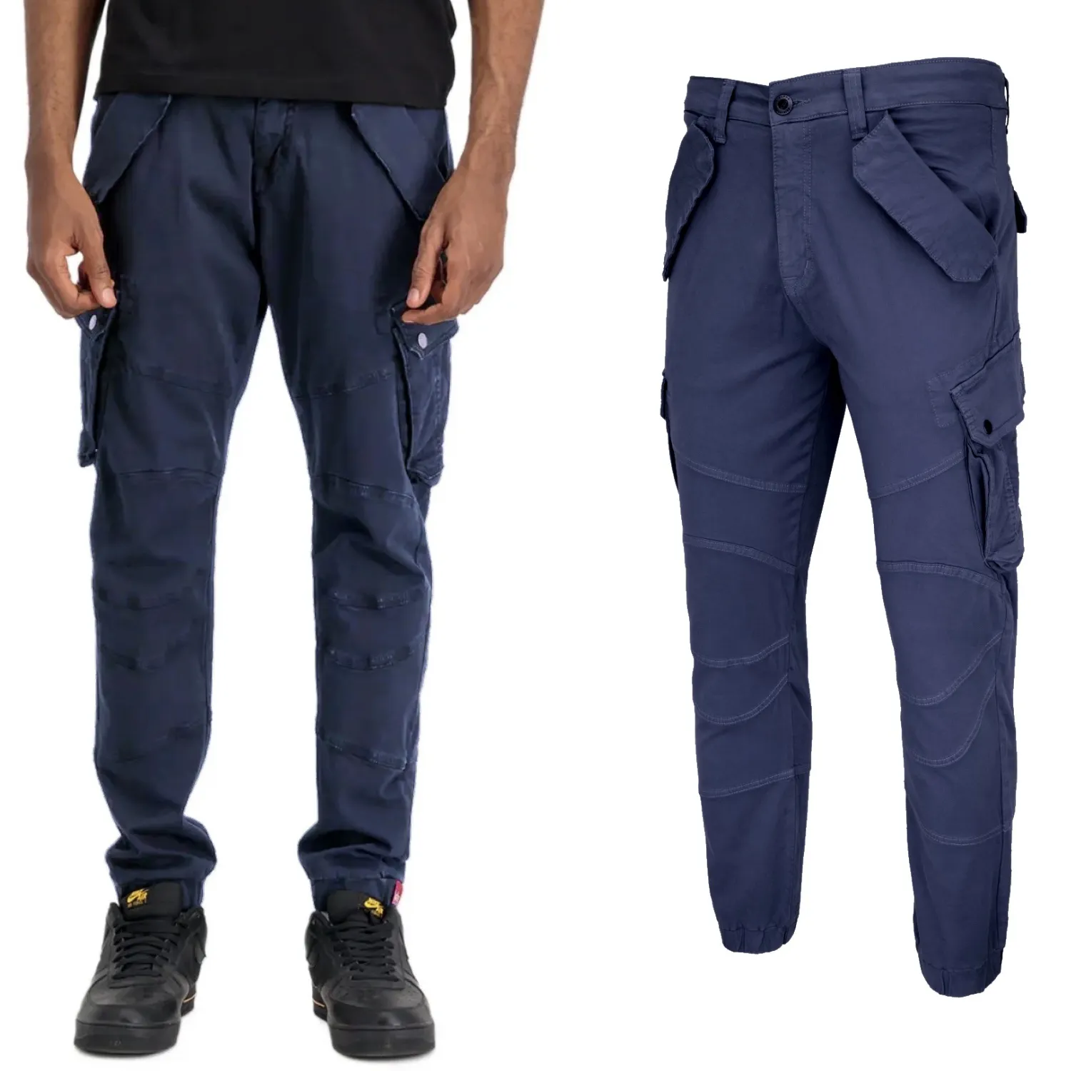 Spodnie Alpha Industries Combat Pant LW 126215 697 - Granatowe