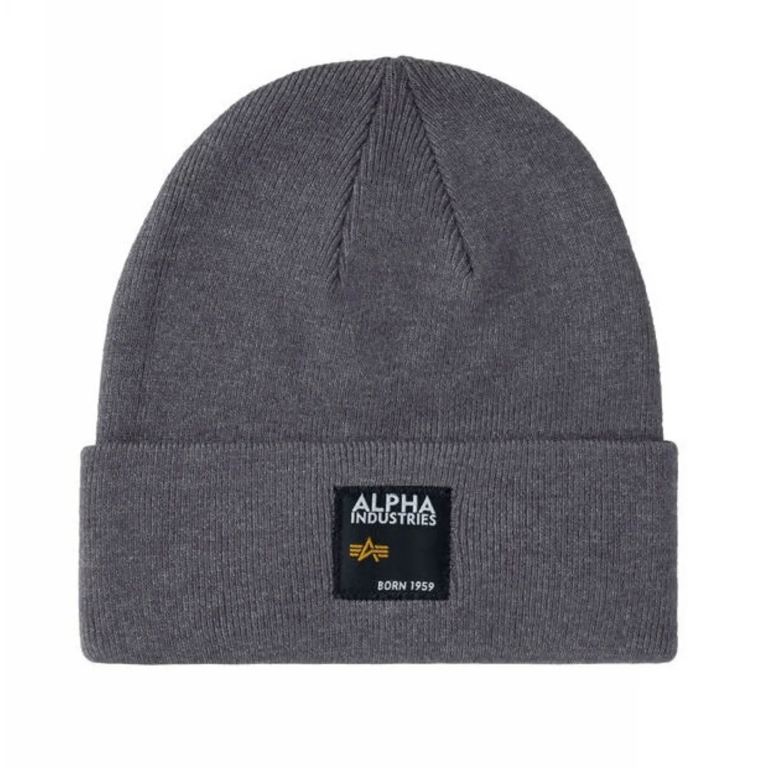 Czapka zimowa Alpha Industries Label 118934 684 - Vintage Grey