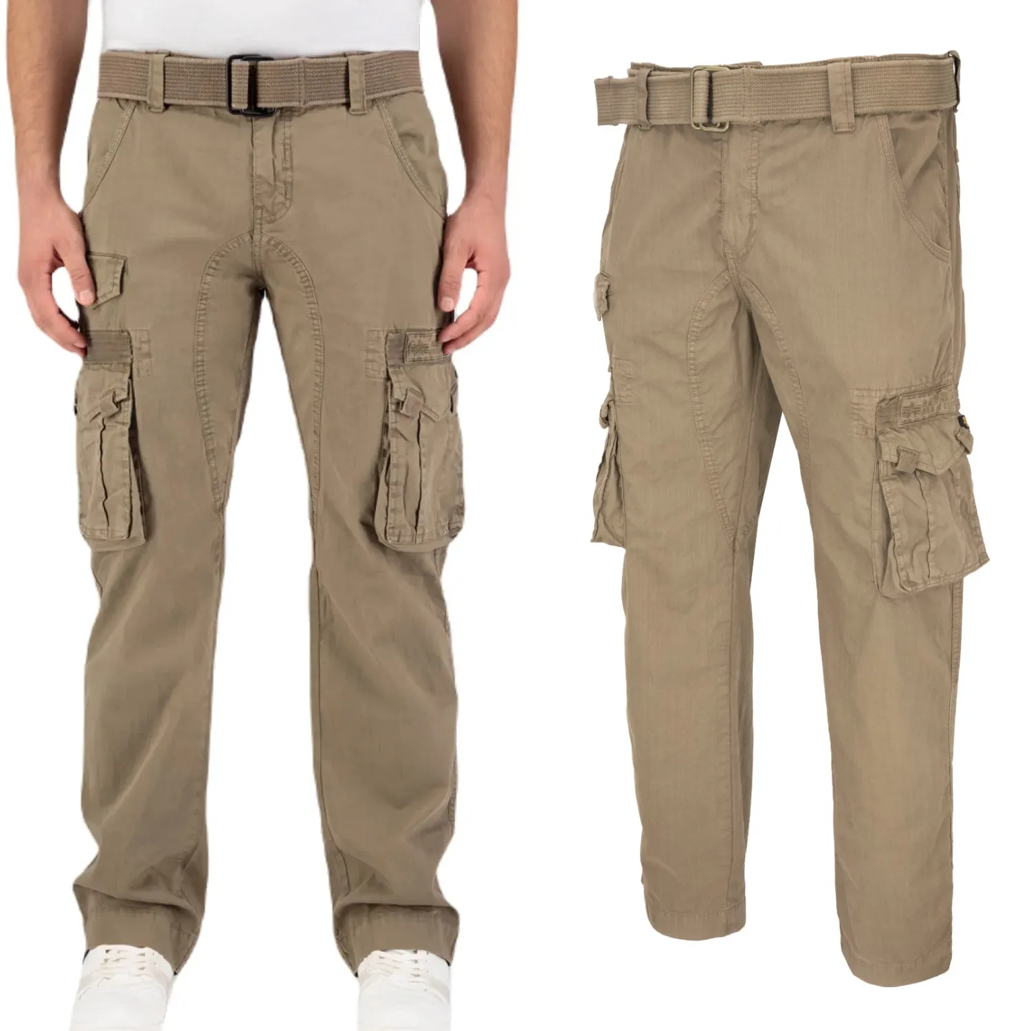 Spodnie Alpha Industries Devision 108207 183 - Taupe