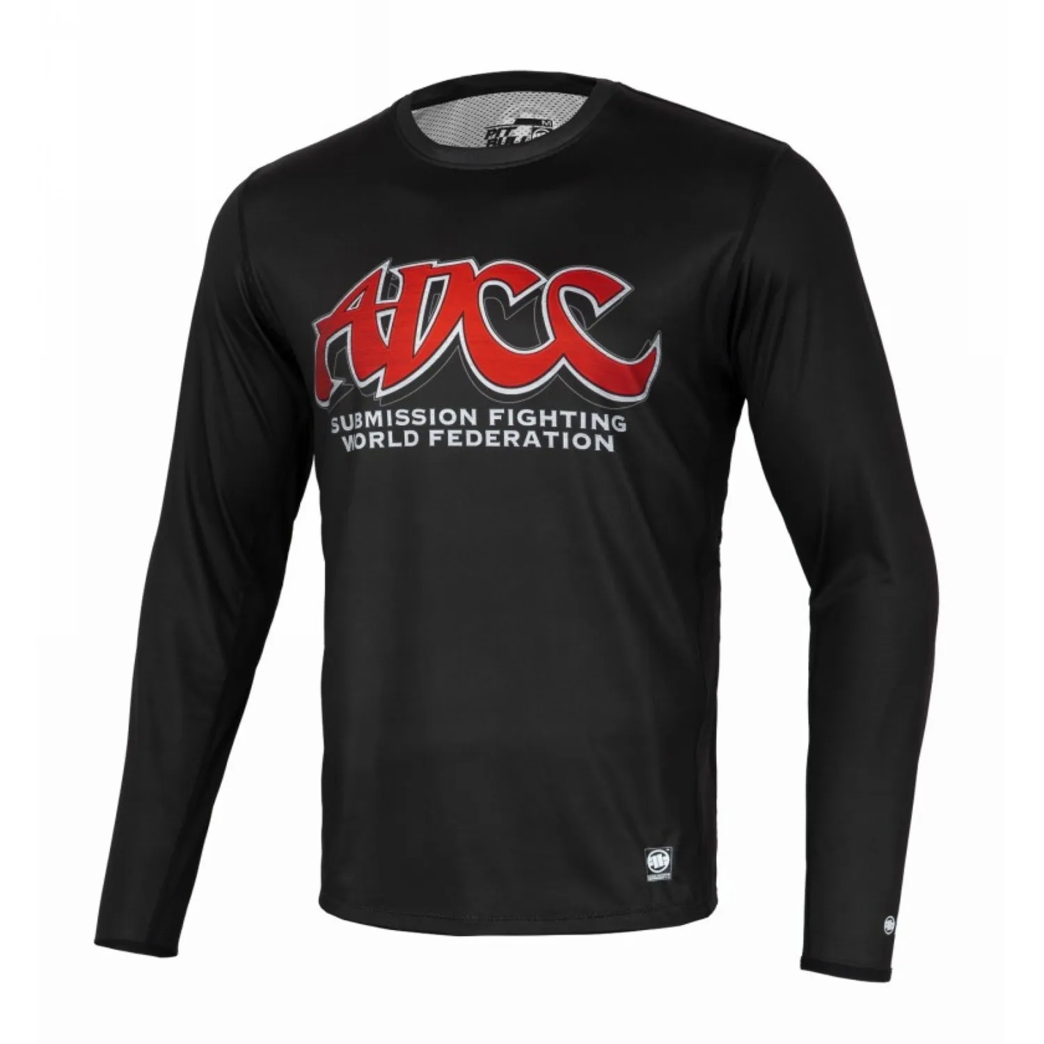 Longsleeve Mesh Rashguard Pit Bull Performance Pro plus ADCC - Czarny