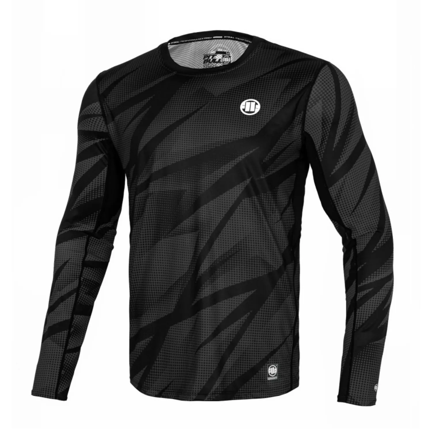 Longsleeve Mesh Rashguard Pit Bull Performance Pro plus Dot Camo II - Szary