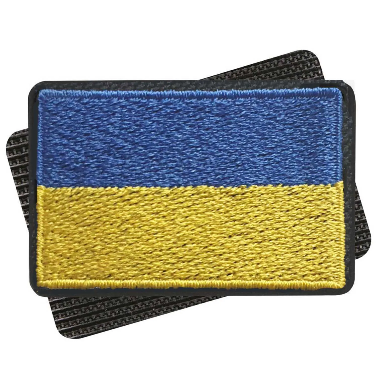 Patch - Naszywka na Rzep Ukraina Flaga Haft Niebiesko Żółty - 2 szt.
