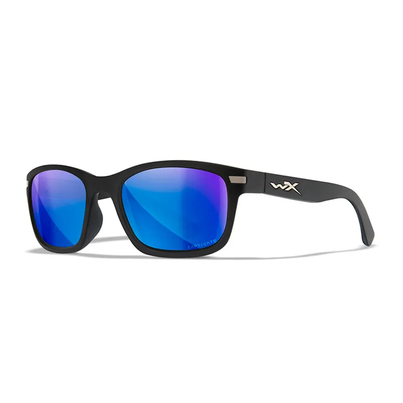 Okulary Wiley X Helix Captivate Polarized Blue Mirror Matte Black Frame