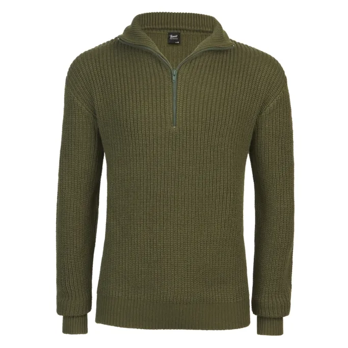 Sweter Wojskowy BRANDIT Marine Troyer Olive