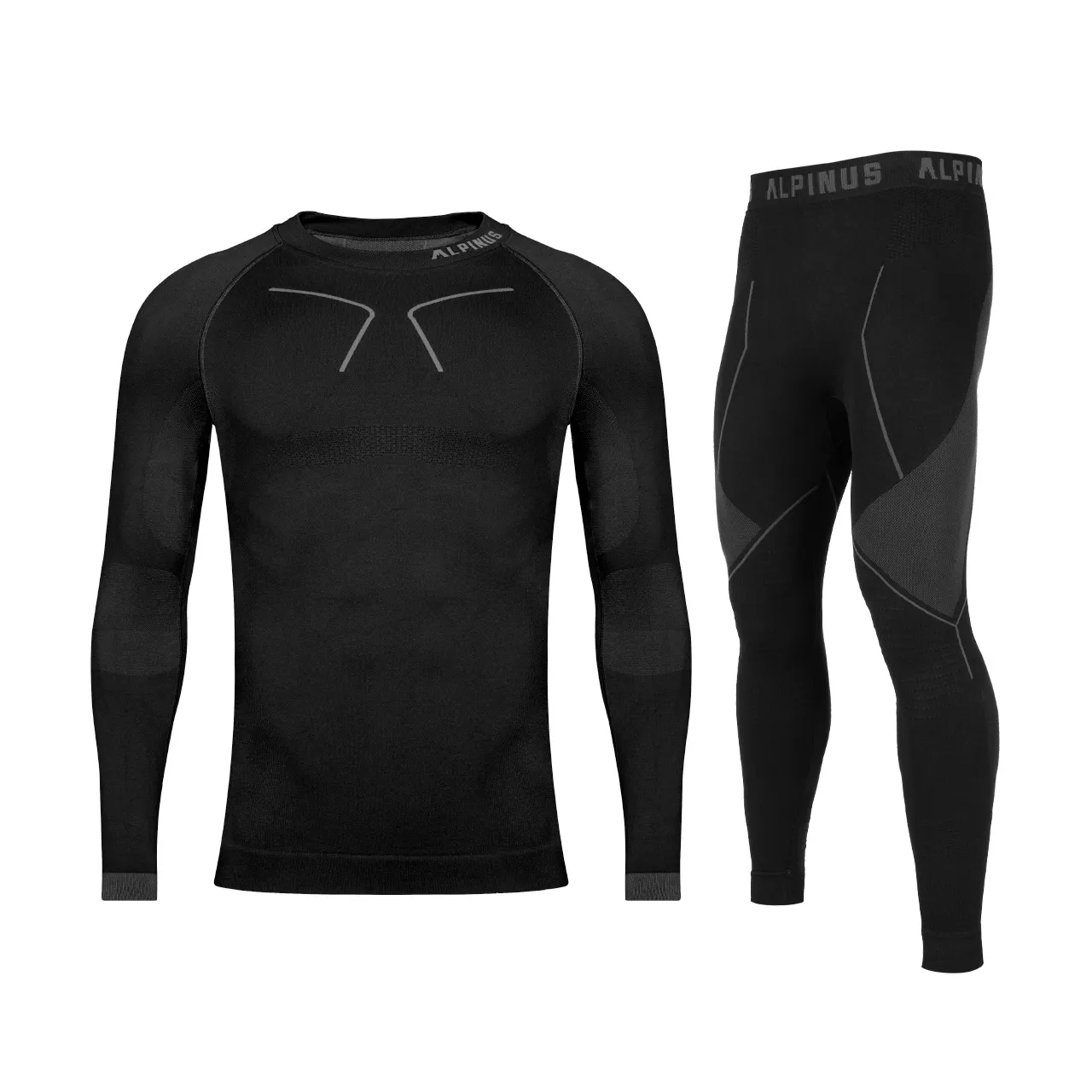 Bielizna Termoaktywna Męska Alpinus Tactical Base Layer Set - Czarna