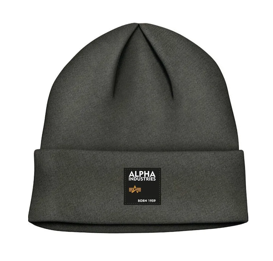 Czapka zimowa Alpha Industries Label 118934-369 - Zielona