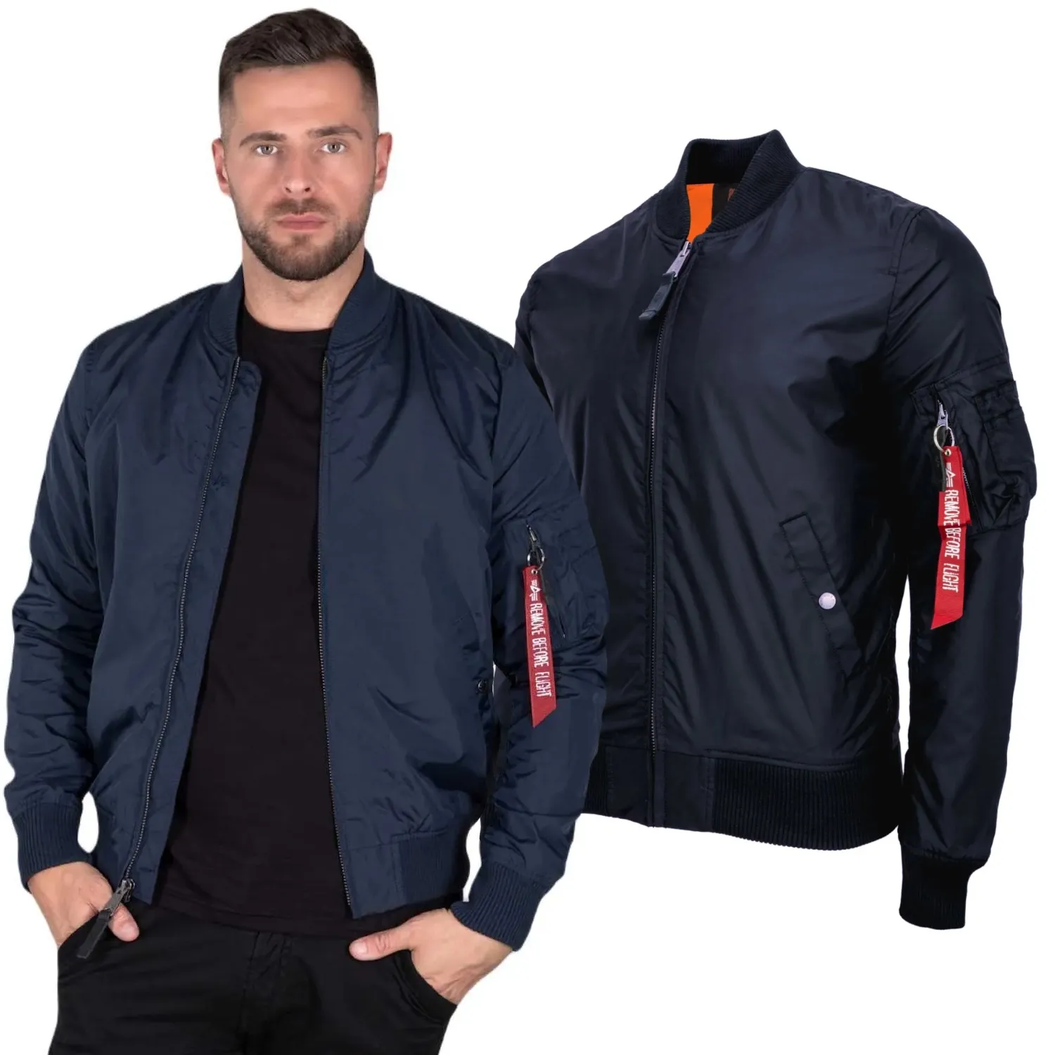 Kurtka Alpha Industries MA-1 TT 191103 07 - Granatowa