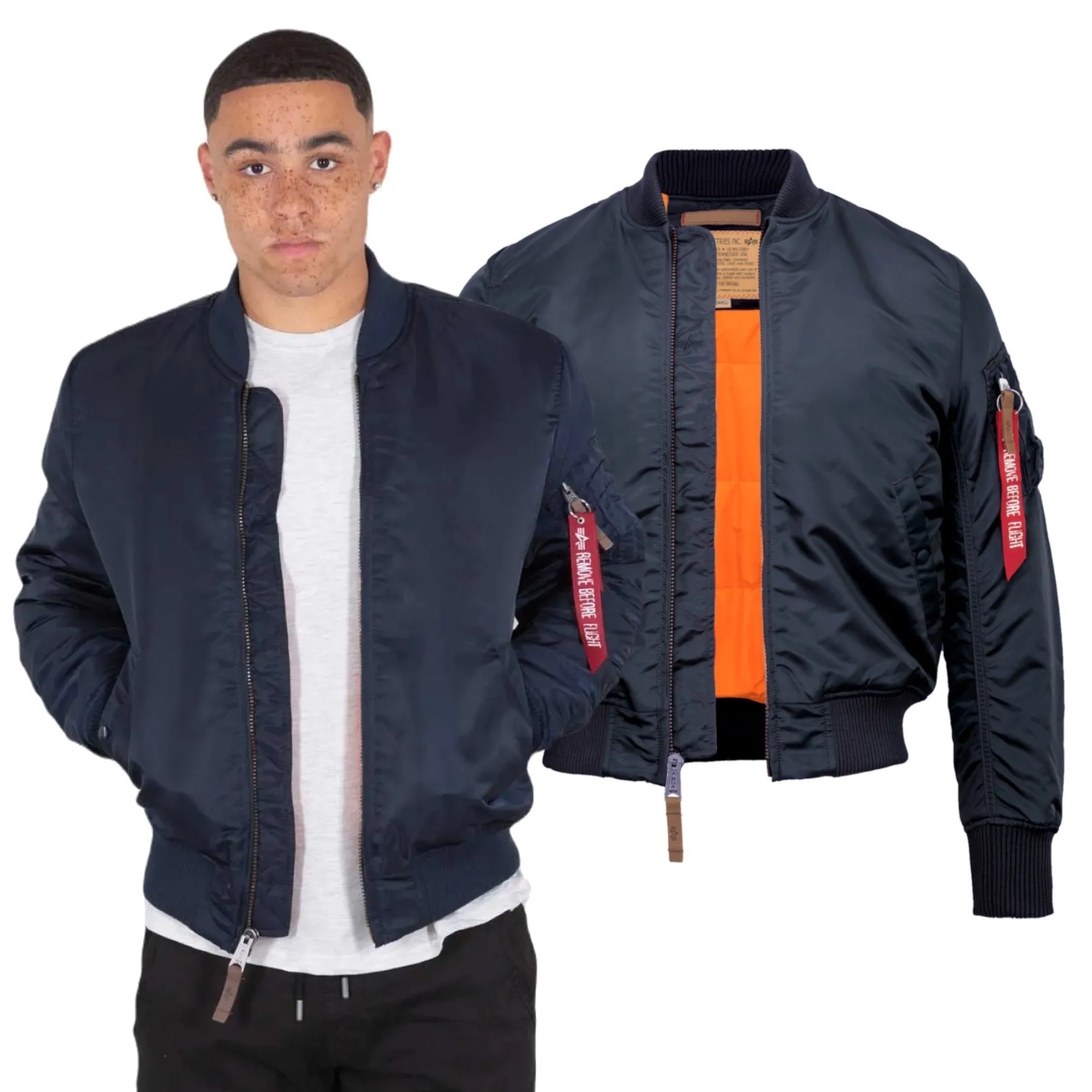 Kurtka Alpha Industries MA-1 VF 59 191118 07 - Granatowa