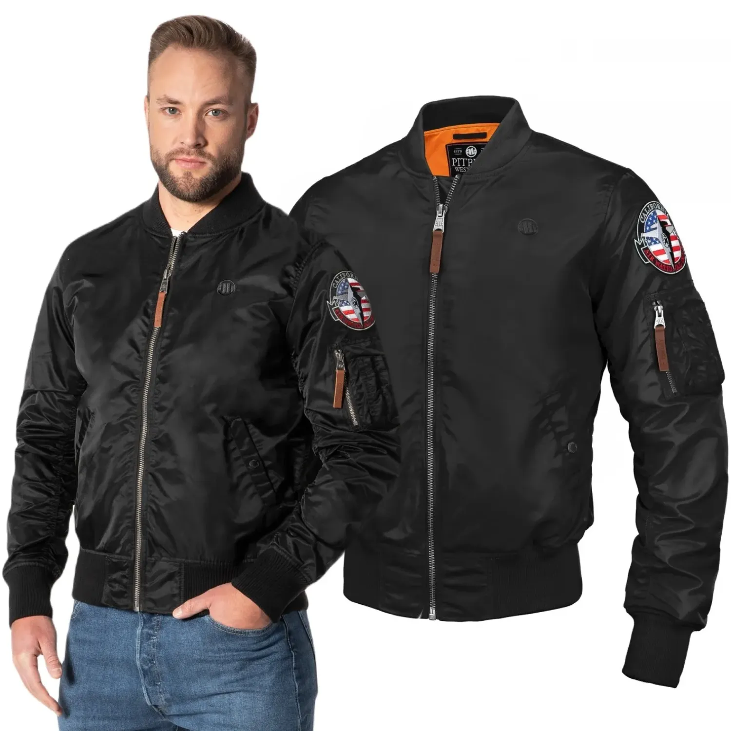 Kurtka przejściowa Pit Bull MA1 II '23 - Czarna