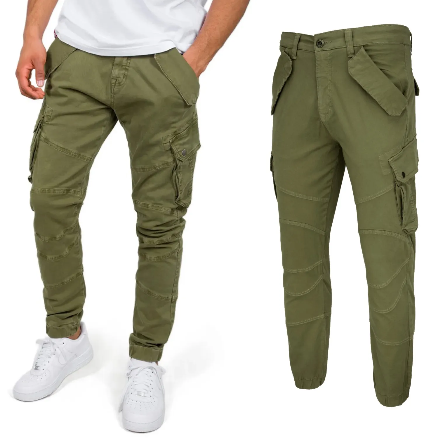 Spodnie Alpha Industries Combat Pant LW 126215 11 - Oliwkowe