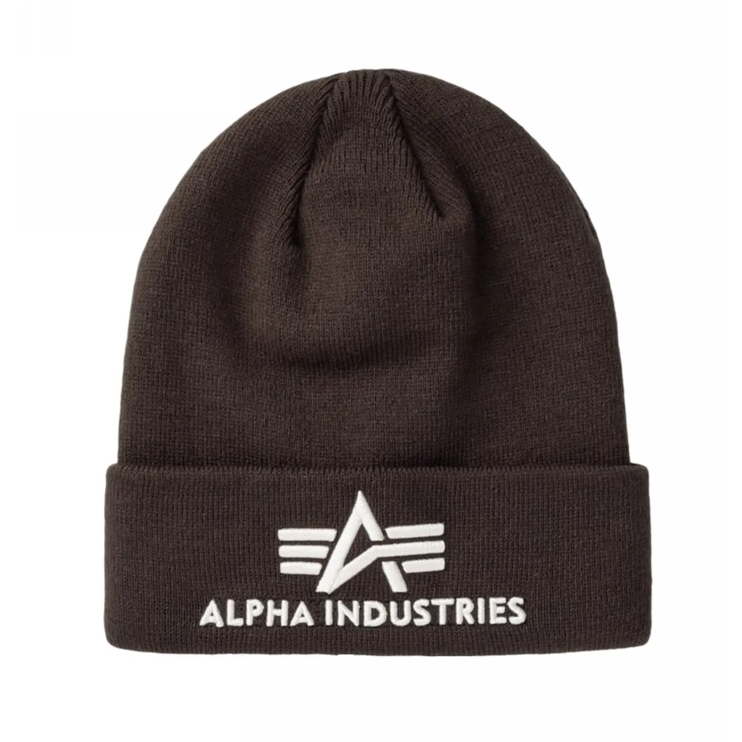 Czapka zimowa Alpha Industries 3D Beanie 168910 696 - Brązowa