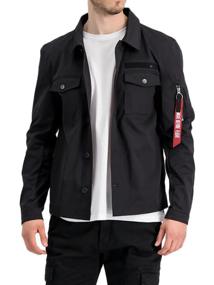 Koszula wierzchnia Alpha Industries Overshirt 108123 03 - Czarna