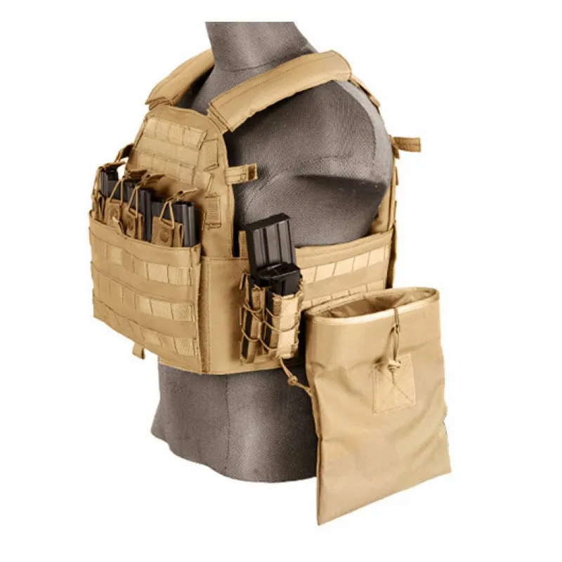 Kamizelka taktyczna Lancer Tactical Gilet Plate Carrier 69T4 1000D - Tan