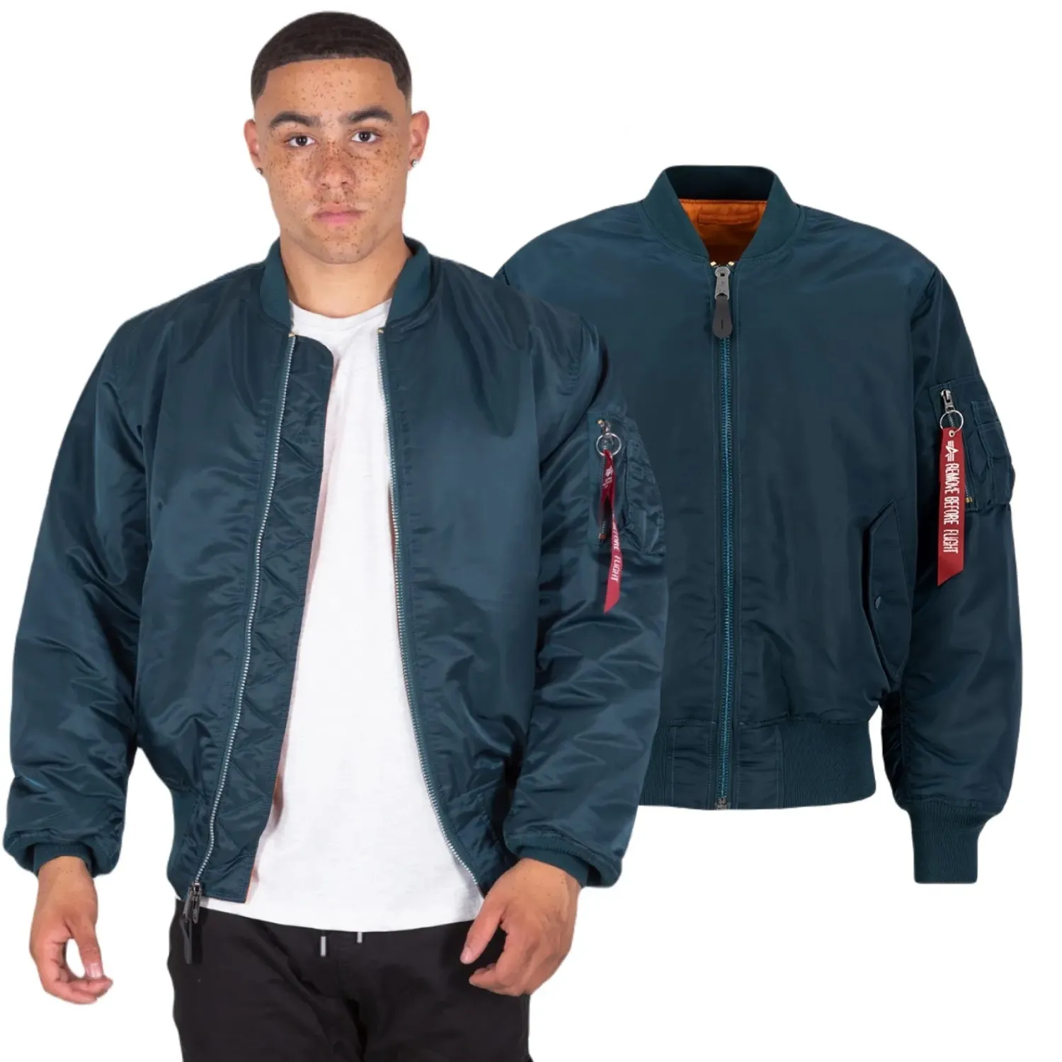 Kurtka Alpha Industries MA-1 100101 02 - Granatowa