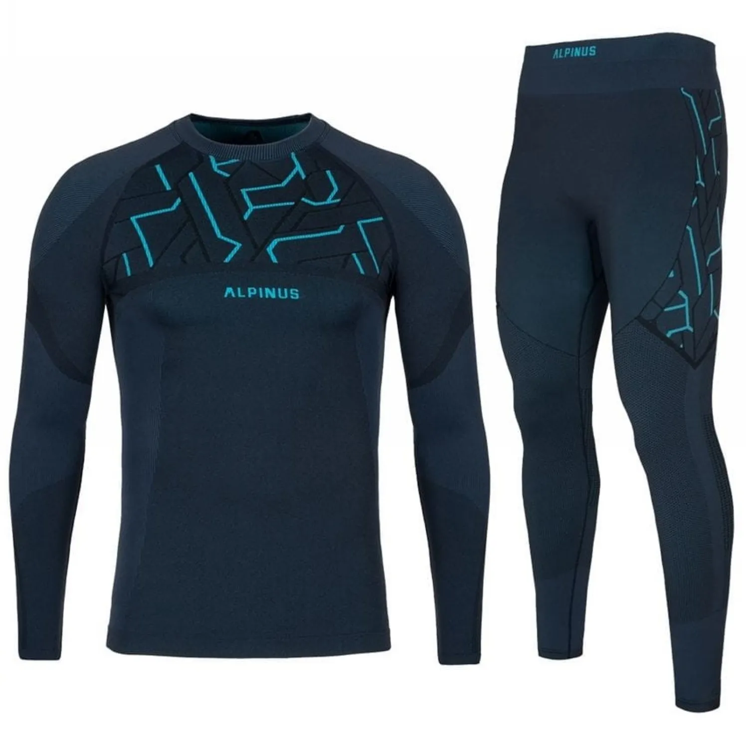 Bielizna Termoaktywna Męska Alpinus Gausdal Set - Granatowa