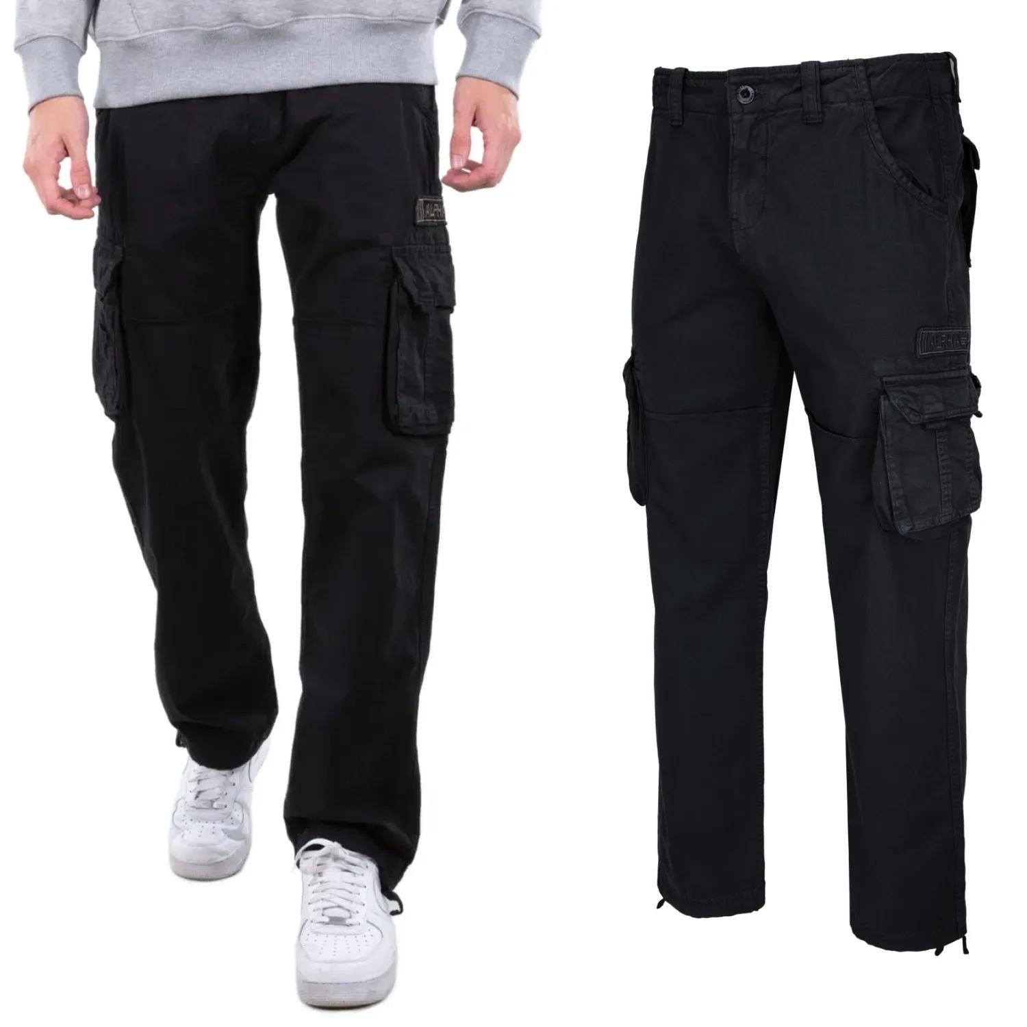 Spodnie Alpha Industries Jet Pant 101212 03 - Czarne