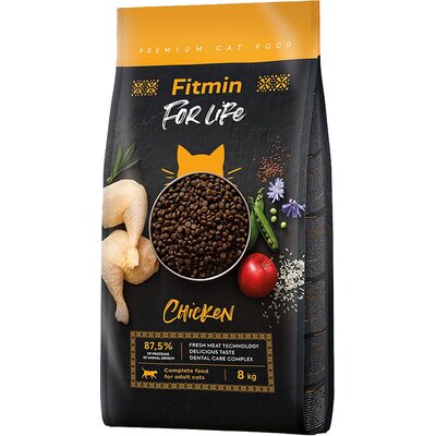 Karma dla kota FITMIN For Life Adult Kurczak 8 kg