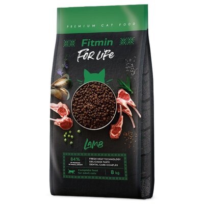 Karma dla kota FITMIN For Life Jagnięcina 8 kg
