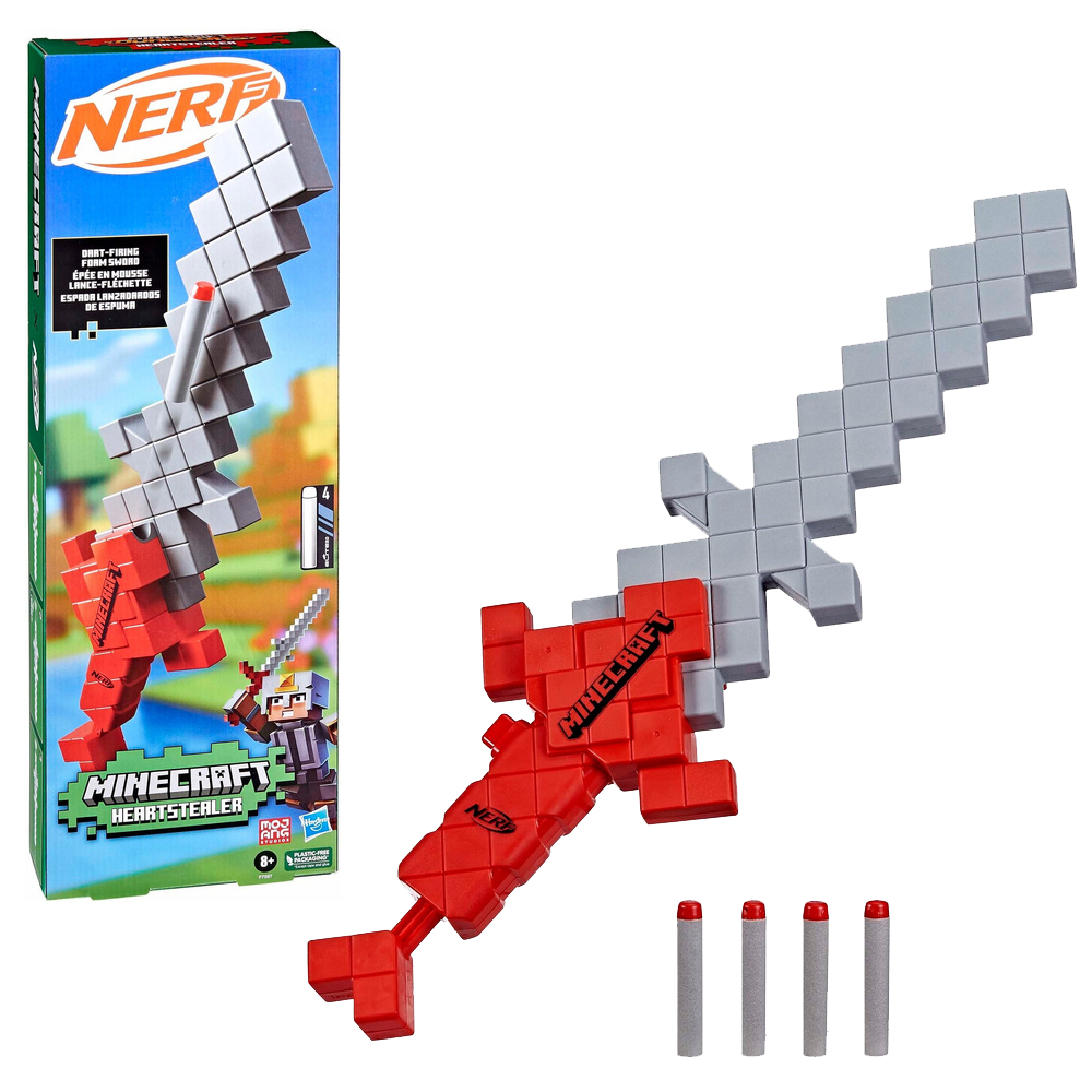 Фото - Інші іграшки Hasbro Pistolet  Nerf Minecraft Heartstealer miecz 