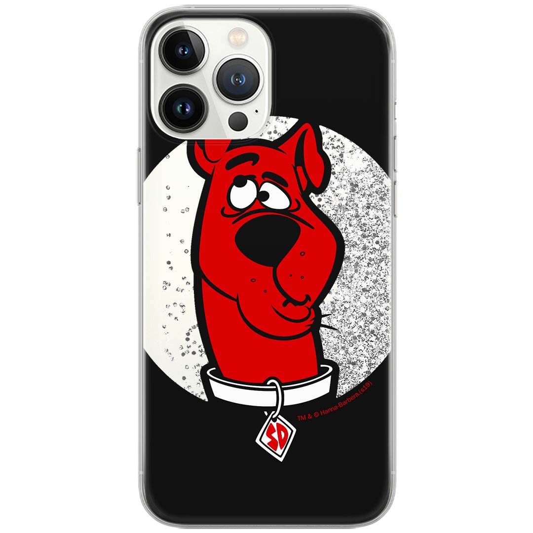 Etui płynny brokat do Apple IPHONE 12 MINI Scooby Doo: Scooby Doo 012 oryginalne i oficjalnie licencjonowane, Srebrny