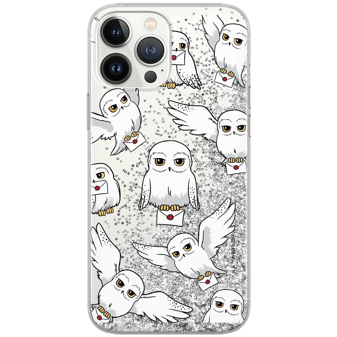 Etui płynny brokat do Apple IPHONE 12 PRO MAX Harry Potter: Harry Potter 241 oryginalne i oficjalnie licencjonowane, Srebrny