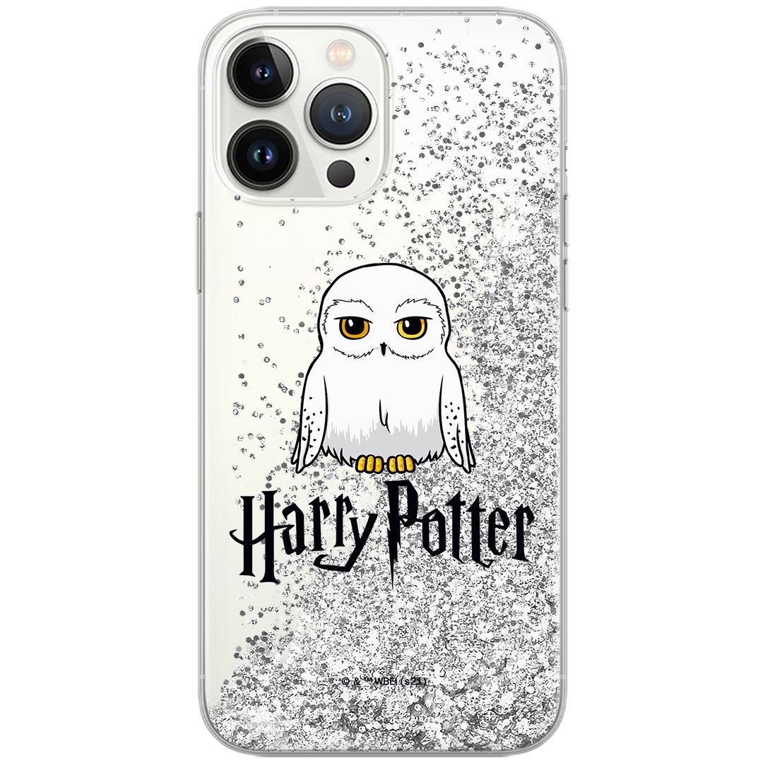 Etui płynny brokat do Apple IPHONE 13 PRO MAX Harry Potter: Harry Potter 070 oryginalne i oficjalnie licencjonowane, Srebrny