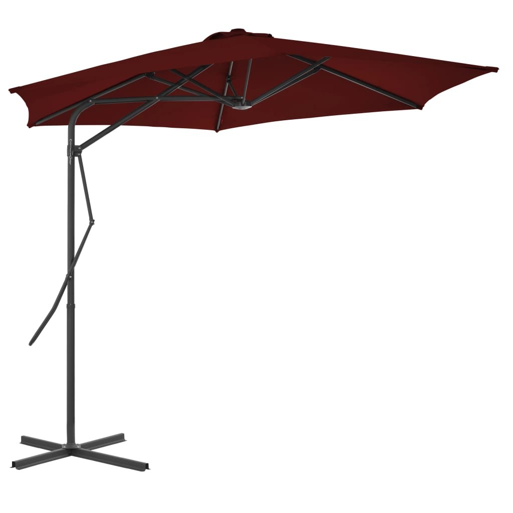 Elegancki parasol z podstawą krzyżową - ochrona pr