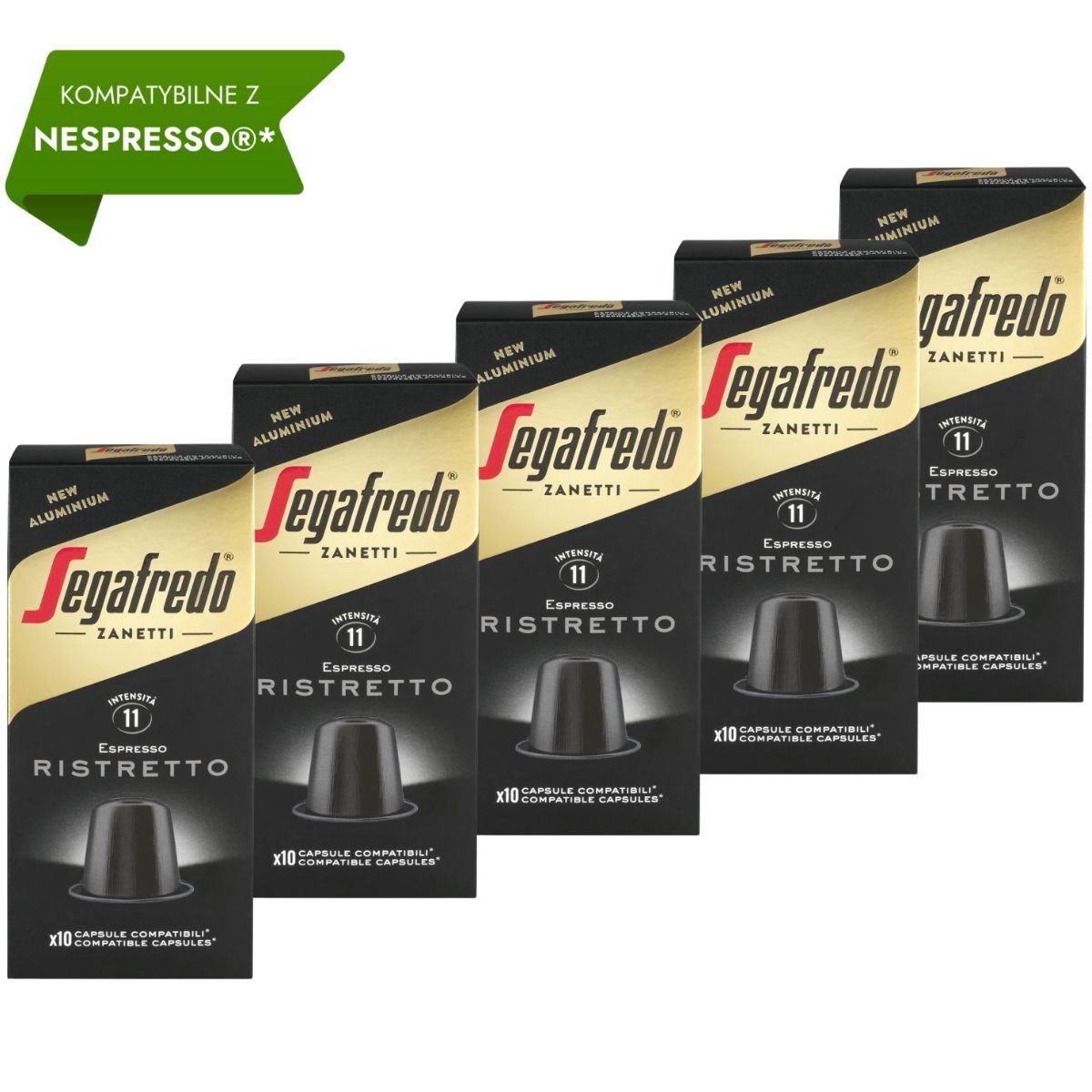 50 kapsułek aluminiowych kompatybilnych z Nespresso® Segafredo Ristretto