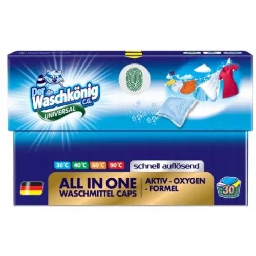 Waschkönig Universal Kapsułki proszkowe do prania, 30szt.