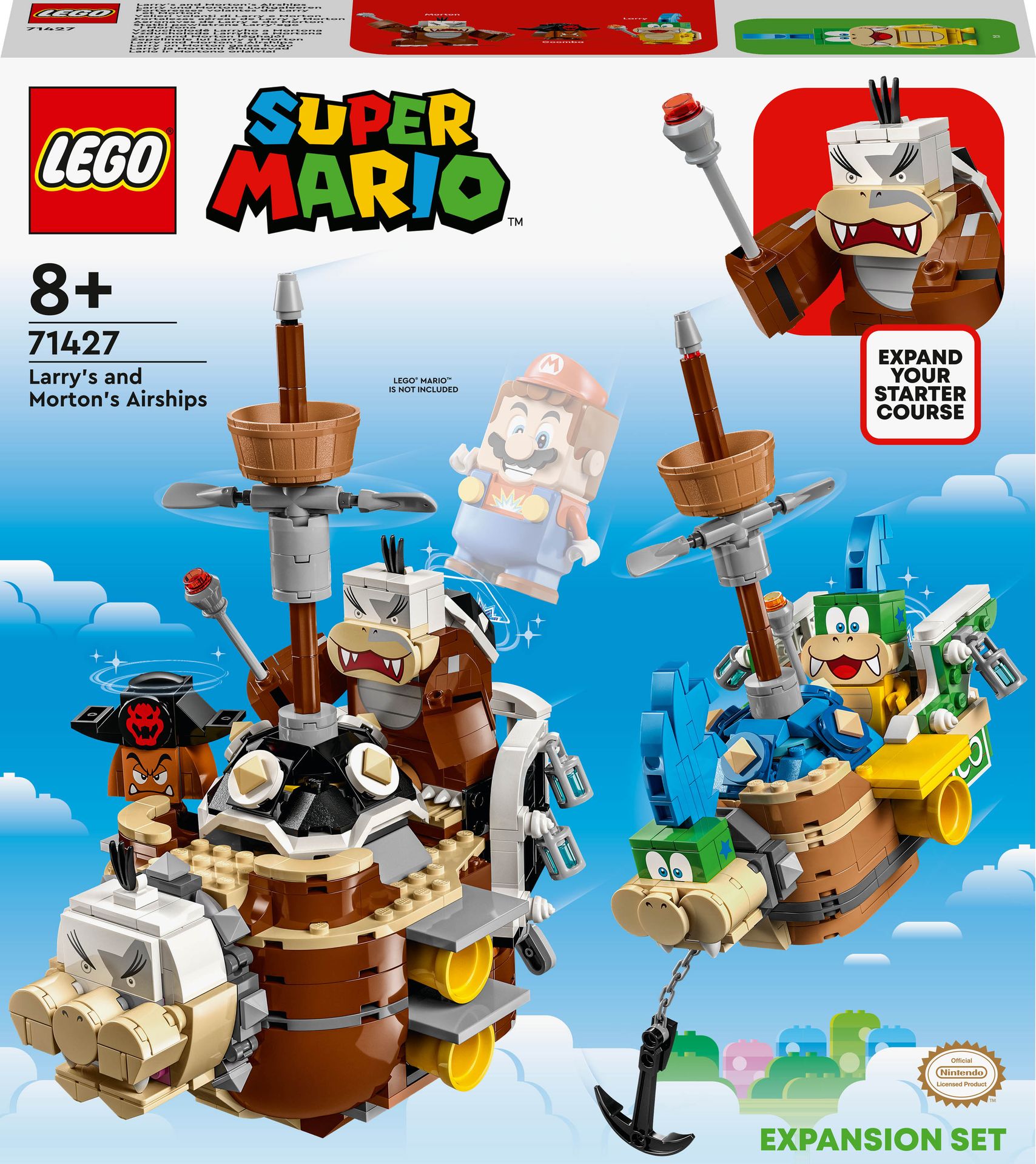LEGO Super Mario Śmigłowce Larry'ego i Mortona 1062 elementów 71427