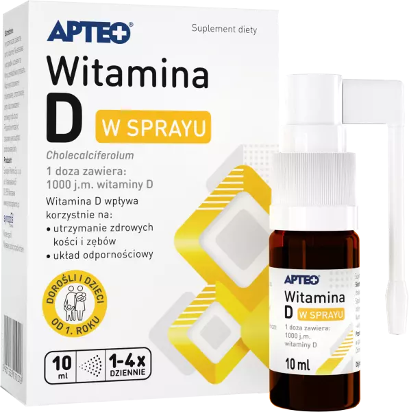 Apteo, witamina D w sprayu, 10 ml