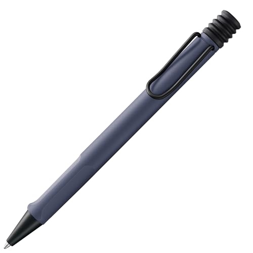 LAMY safari nowoczesny długopis 2D7 wykonany z wytrzymałego tworzywa sztucznego w kolorze różowym z ergonomicznym uchwytem i metalowym klipsem, w zestawie wkład o dużej pojemności M 16 M, czarny