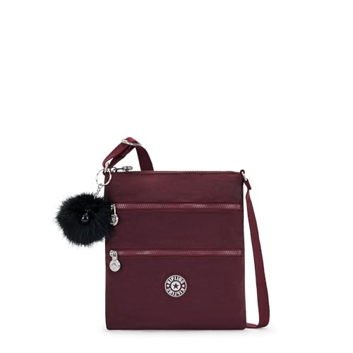 Kipling Damskie torby na ramię Keiko Gg, głęboki burgundowy G, Głęboki burgundowy G, 8.3''L x 9''H x 0.8''D