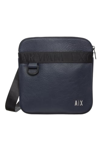 Armani Exchange Męskie panteleria, taśma, małe logo płaskie, niebieskie (Blu Navy), Blu Navy