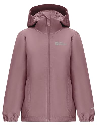 Jack Wolfskin Dziewczęca kurtka FLAZE K kurtka przeciwdeszczowa, ash Mauve, 92