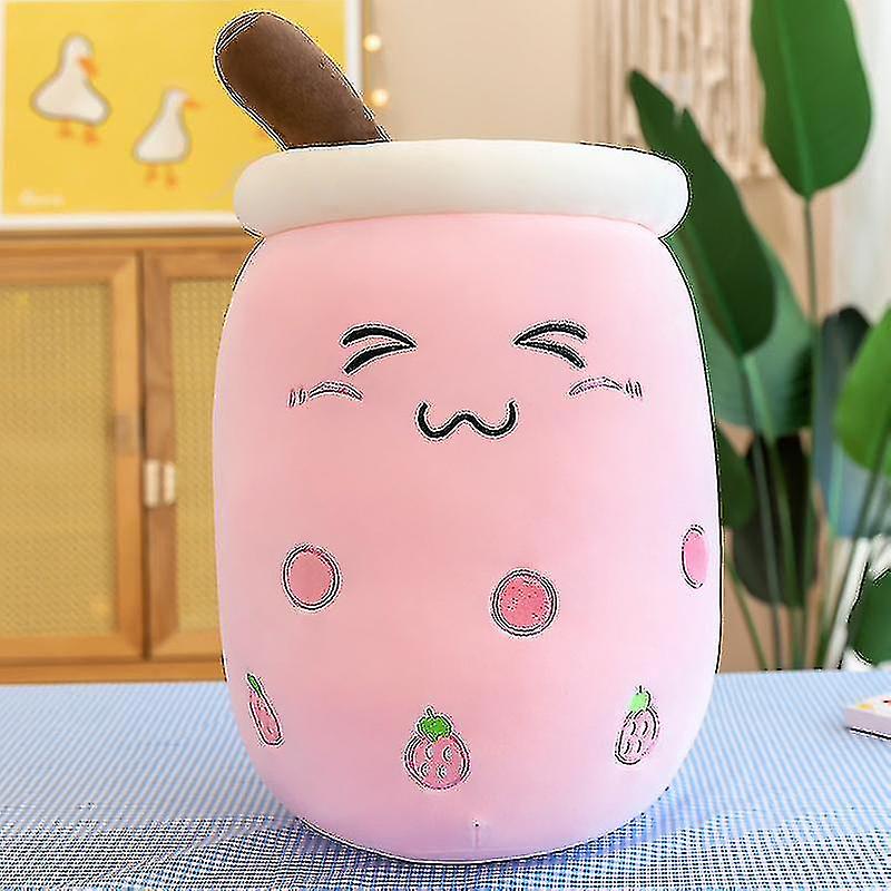 Prawdziwe Bubble Tea Cup Pluszy dla dziecka Cartoon Boba Pluszowa lalka Gigantyczne nadziewane zabawki owocowe Mleczna herbata Poduszka Truskawkowe...